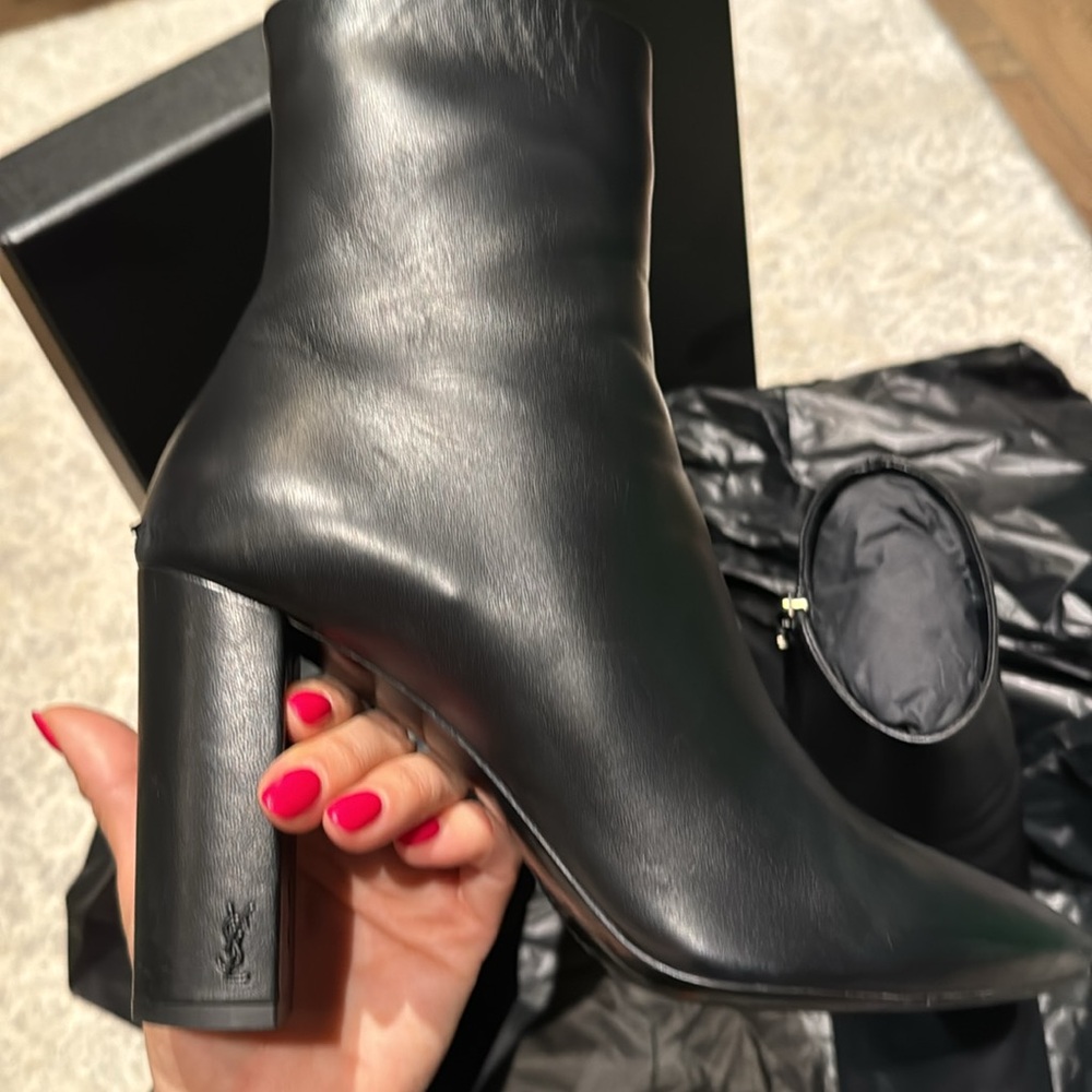 YSL Saint Laurent Lou 95 Boots Booties leather